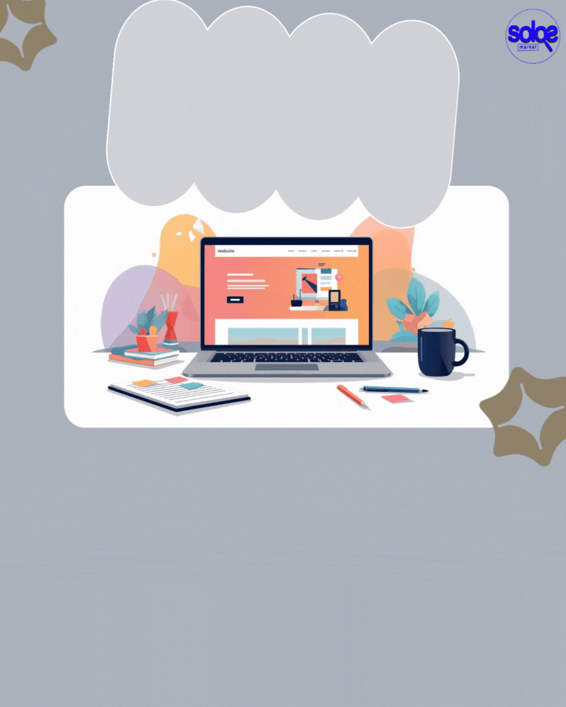 قدم‌های قبل از راه‌اندازی سایت|تصویر مفهومی ۳ قدم حیاتی قبل از راه‌اندازی سایت و اینستاگرام: تحقیق بازار، شناسایی مشتری ایده‌آل و تعیین مدل درآمدی — توسط سولوس مارکت