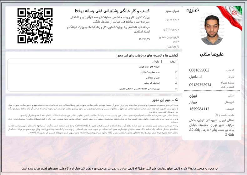 مجوز پشتیبانی فنی رسانه برخط سولوس مارکت